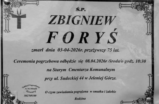 Zmarł Zbigniew Foryś