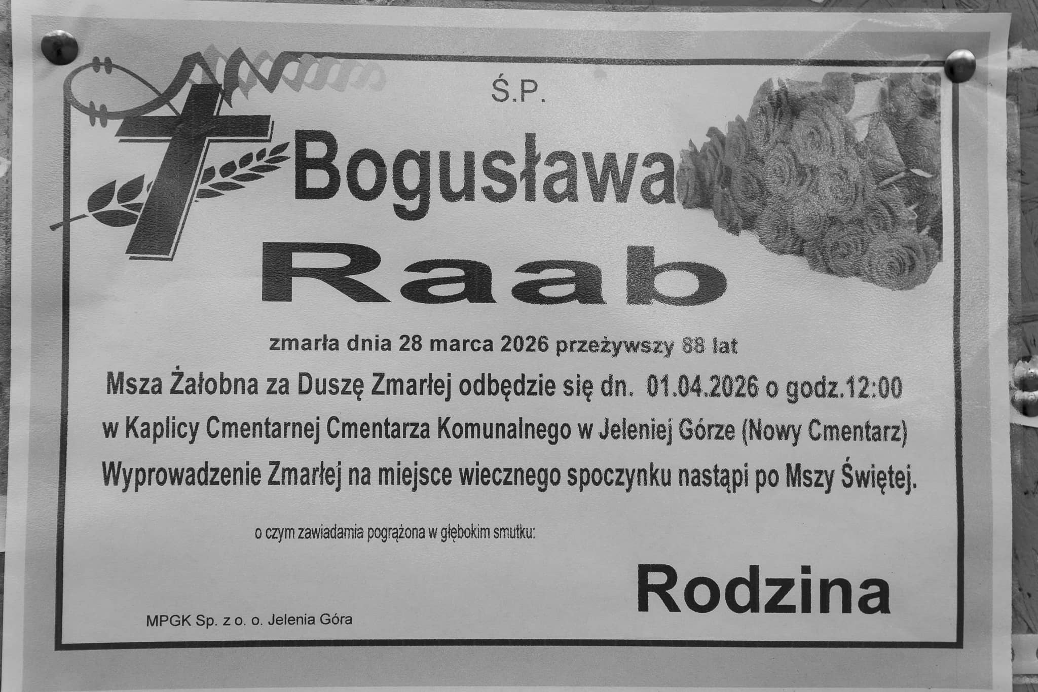 Zmarł Bogusław Raab