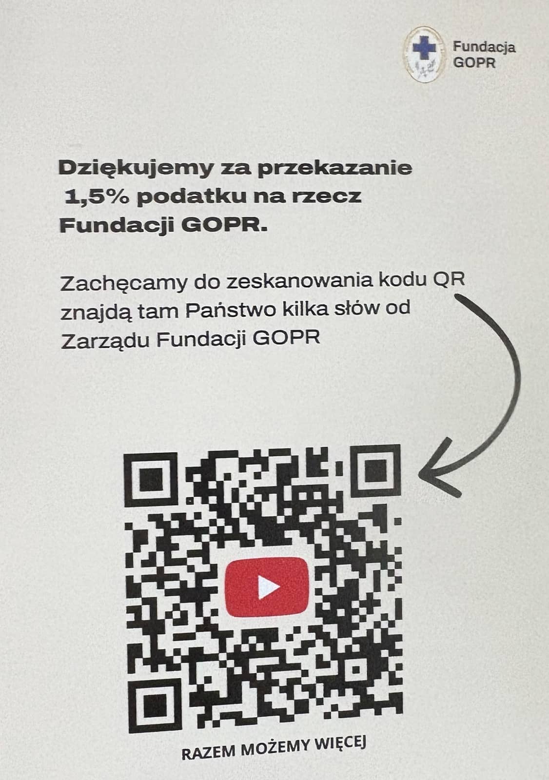 Ratownicy dziękują za 1,5 % podatku