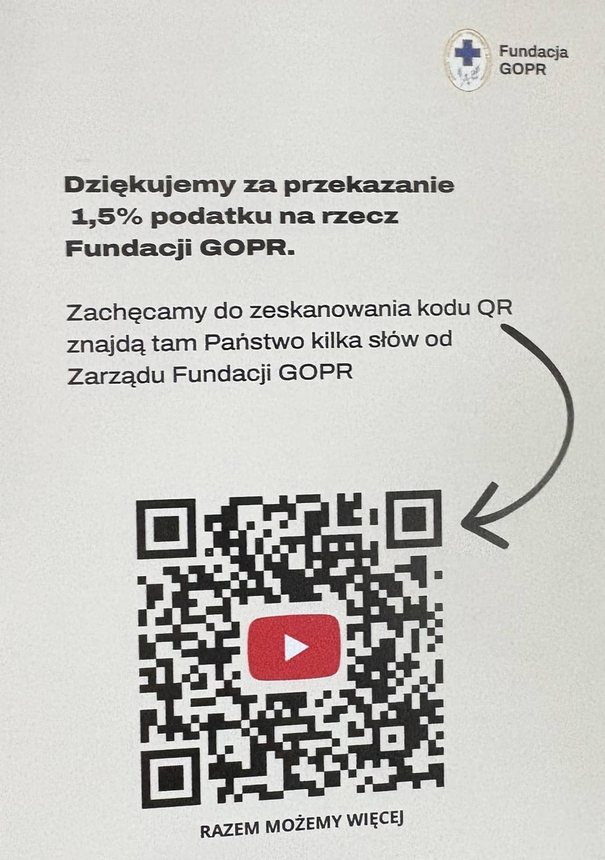 Ratownicy dziękują za 1,5 % podatku