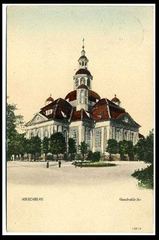 Gnaden Kirche zum Kreuzer Christi (Kościół Łaski pw. Podwyższenia Krzyża Świętego) pod koniec XIX wieku: zamiast blaszanego pokrycia dachu – dachówki.