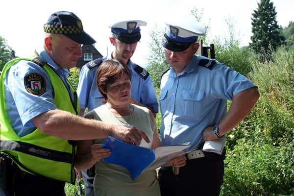 Podczas protestu interweniowała policja.
