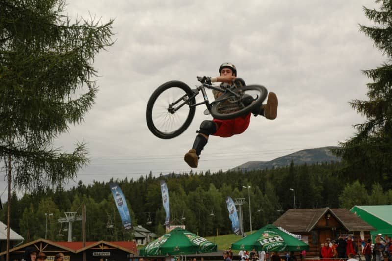 Rowerowe łamanie karku