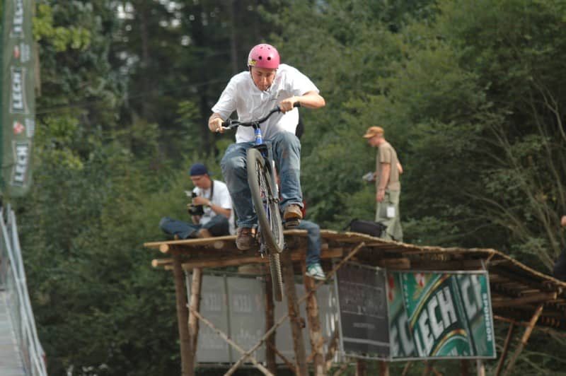 Rowerowe łamanie karku