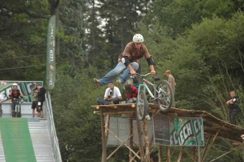 Rowerowe łamanie karku