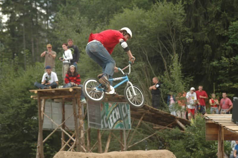 Rowerowe łamanie karku