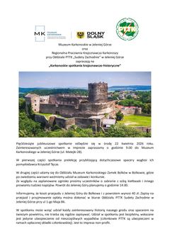Jubileuszowe Karkonoskie Spotkanie Krajoznawczo–Historyczne