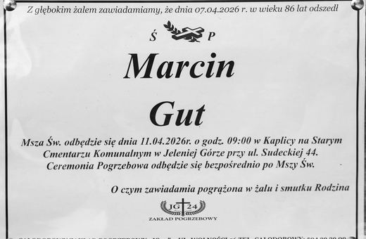 Zmarł Marcin Gut
