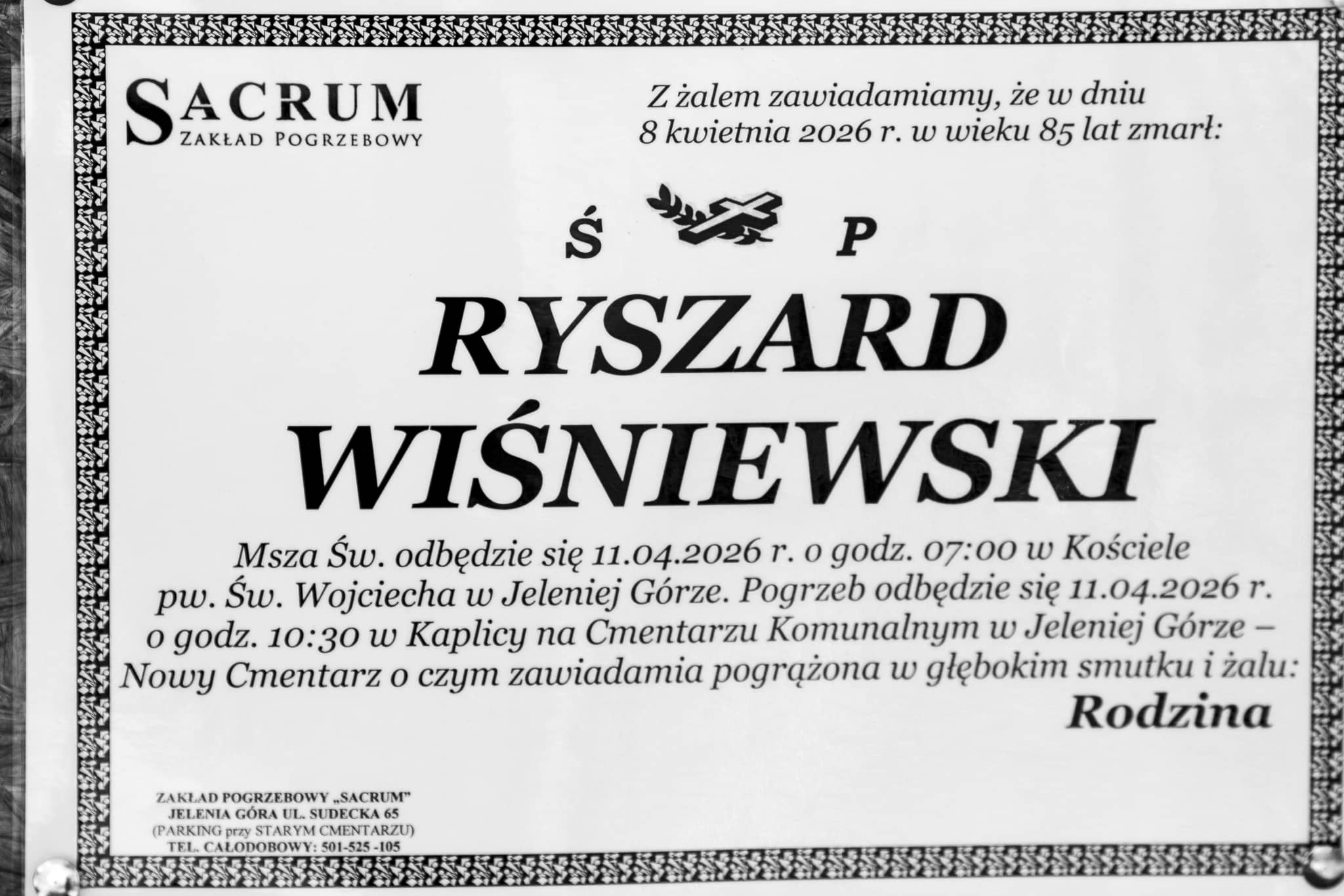 Zmarł Ryszard Wiśniewski