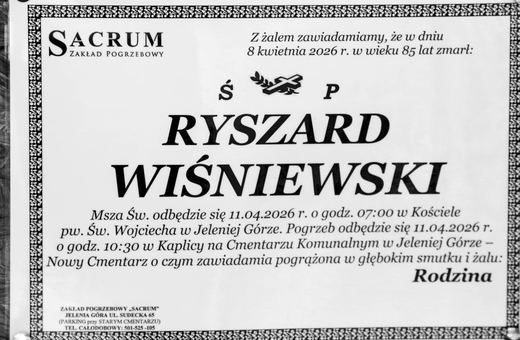Zmarł Ryszard Wiśniewski