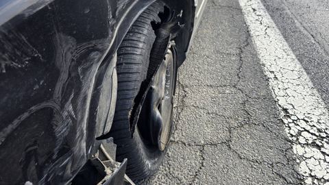 Passat z Audi starli się bokiem