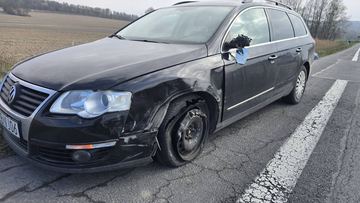 Passat z Audi starli się bokiem
