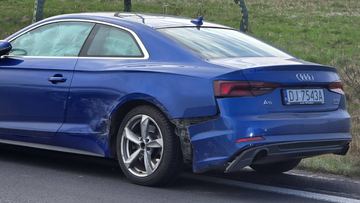 Passat z Audi starli się bokiem