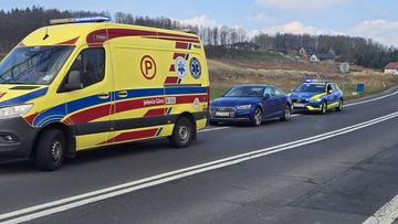 Passat z Audi starli się bokiem