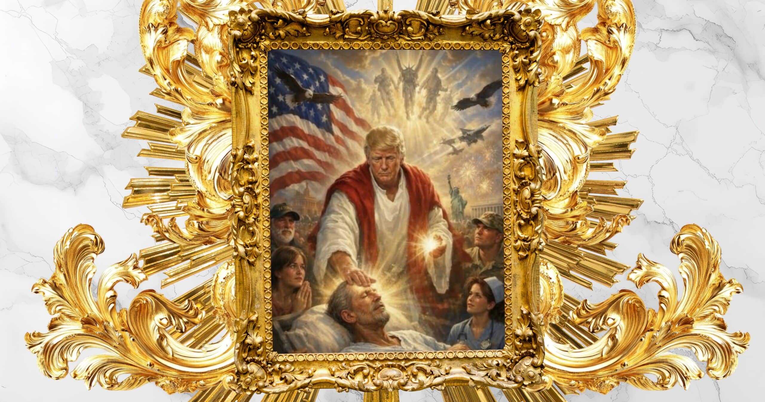 Trump chce być już nawet mesjaszem? Kościół interweniuje
