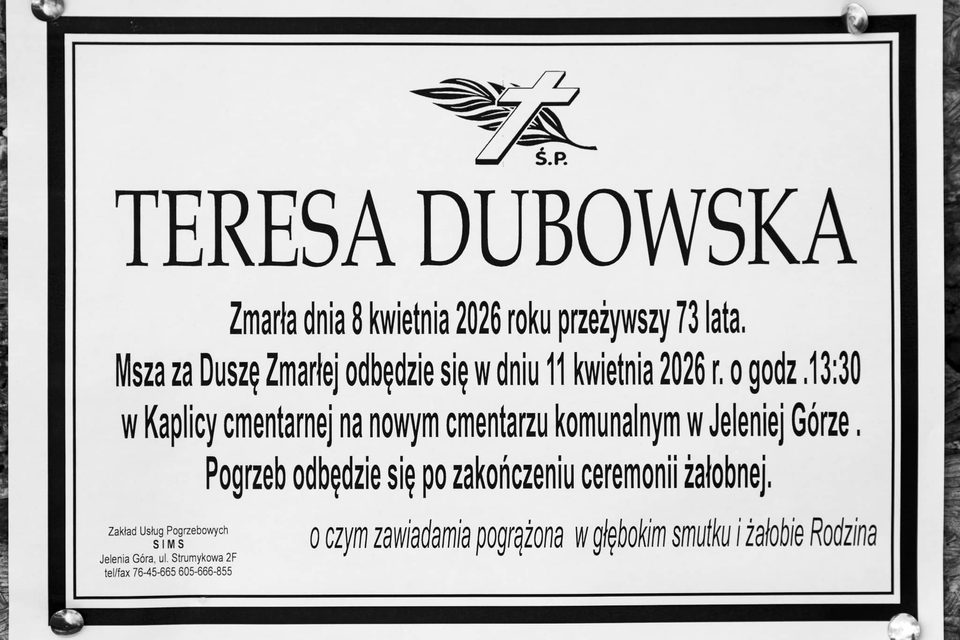 Zmarła Teresa Dubowska