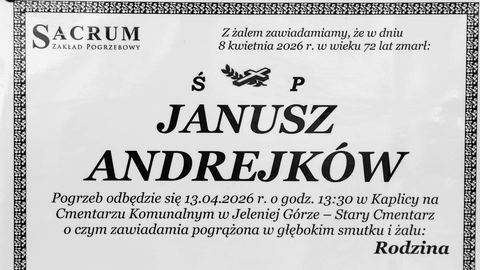 Zmarł Janusz Andrejków