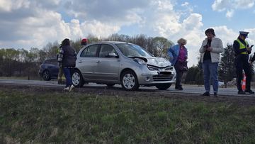 Zderzenie Forda i Nissana w Radomierzu