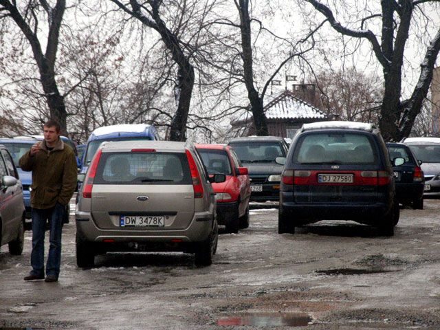 Parkingowy tłok w śródmieściu