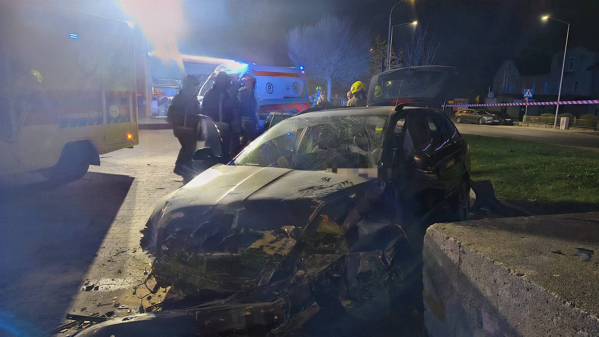 Nieplanowana wizyta na parkingu dyskontu handlowego