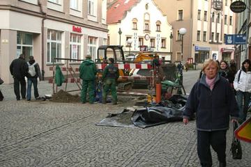 Wykopki w śródmieściu