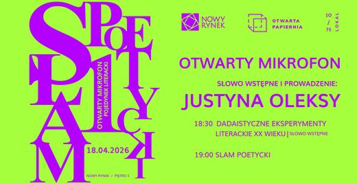 OTWARTY MIKROFON – nowy cykl slamów poetyckich w Otwartej Papierni