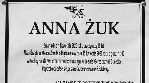 Zmarła Anna Żuk