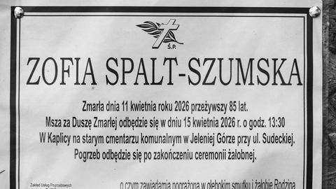 Zmarła Zofia Spalt–Szumska