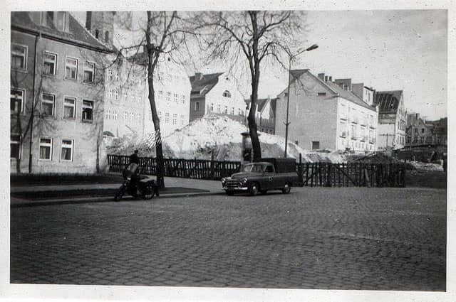 Tak wyglądała starówka z perspektywy ul. Konopnickiej. Dziś to miejsce jest trudne do zidentyfikowania.