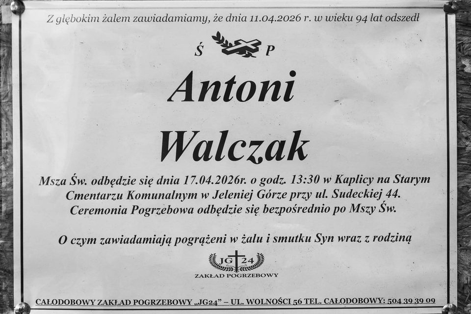 Zmarł Antoni Walczak
