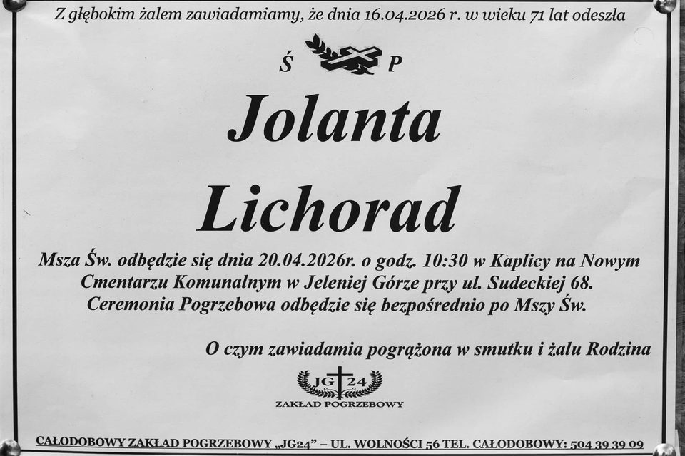Zmarła Jolanta Lichorad
