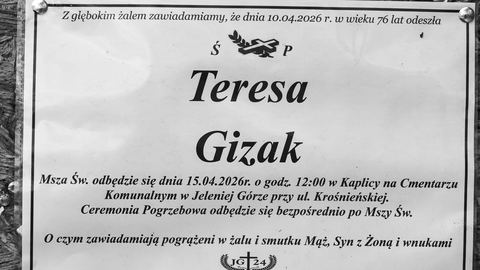 Zmarła Teresa Gizak