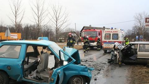 Zderzenie czołowe w Mysłakowicach