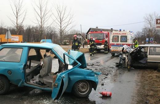 Zderzenie czołowe w Mysłakowicach