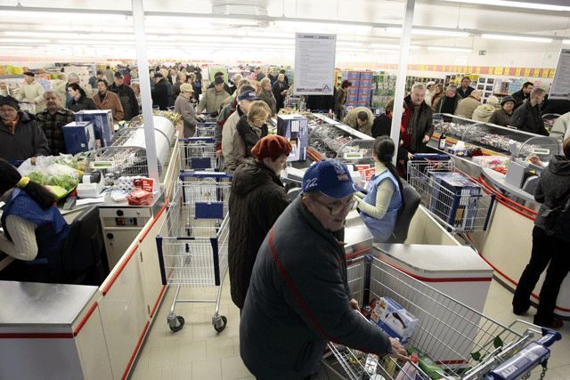 Marketowy szał przy ul. Sobieskiego