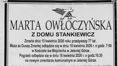 Zmarła Marta Owłoczyńska
