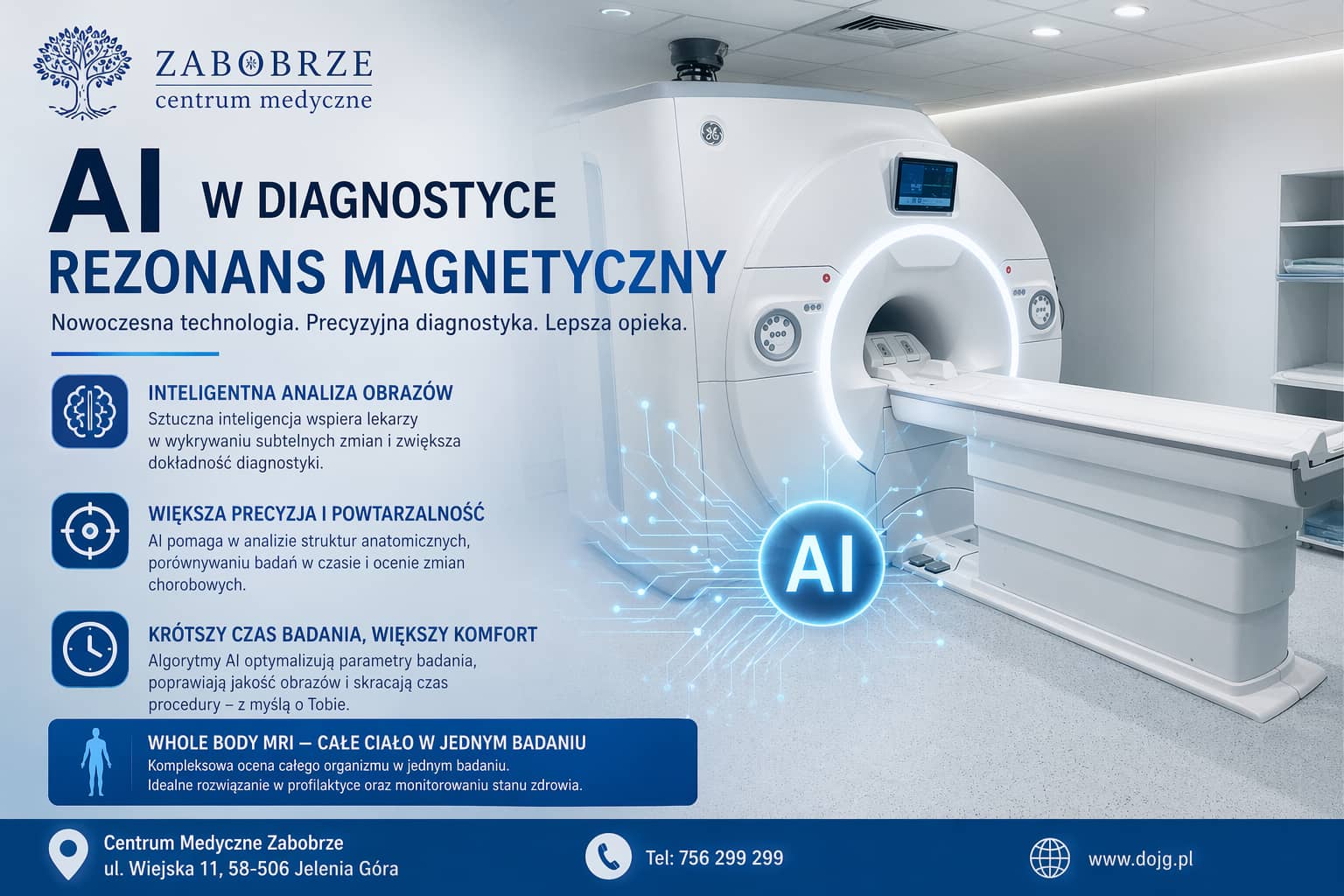 Sztuczna inteligencja w rezonansie magnetycznym – nowy standard diagnostyki