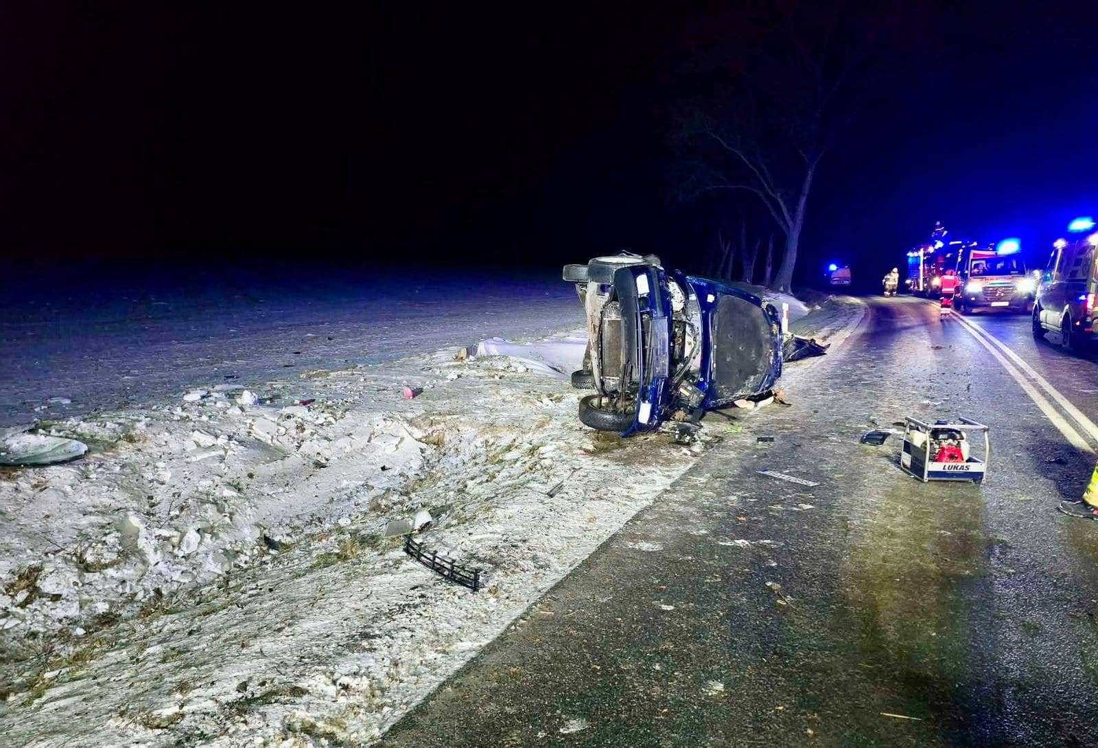 Śmiertelny wypadek na granicy dwóch powiatów