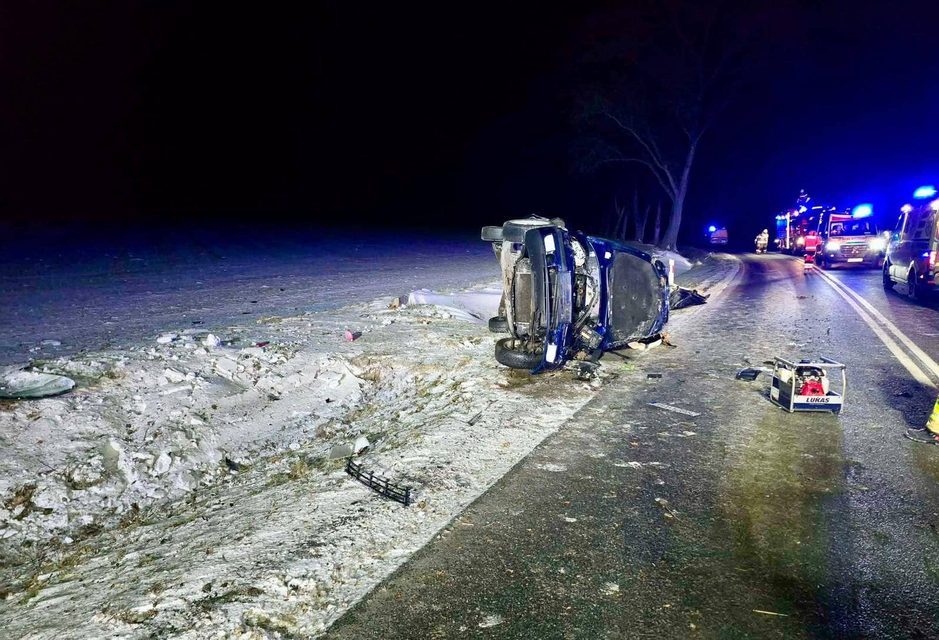 Śmiertelny wypadek na granicy dwóch powiatów