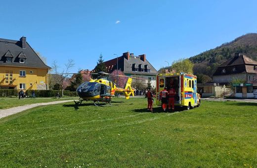 Poważny wypadek, na miejscu śmigłowiec LPR