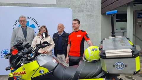Motoambulans pogotowia wraca na drogi