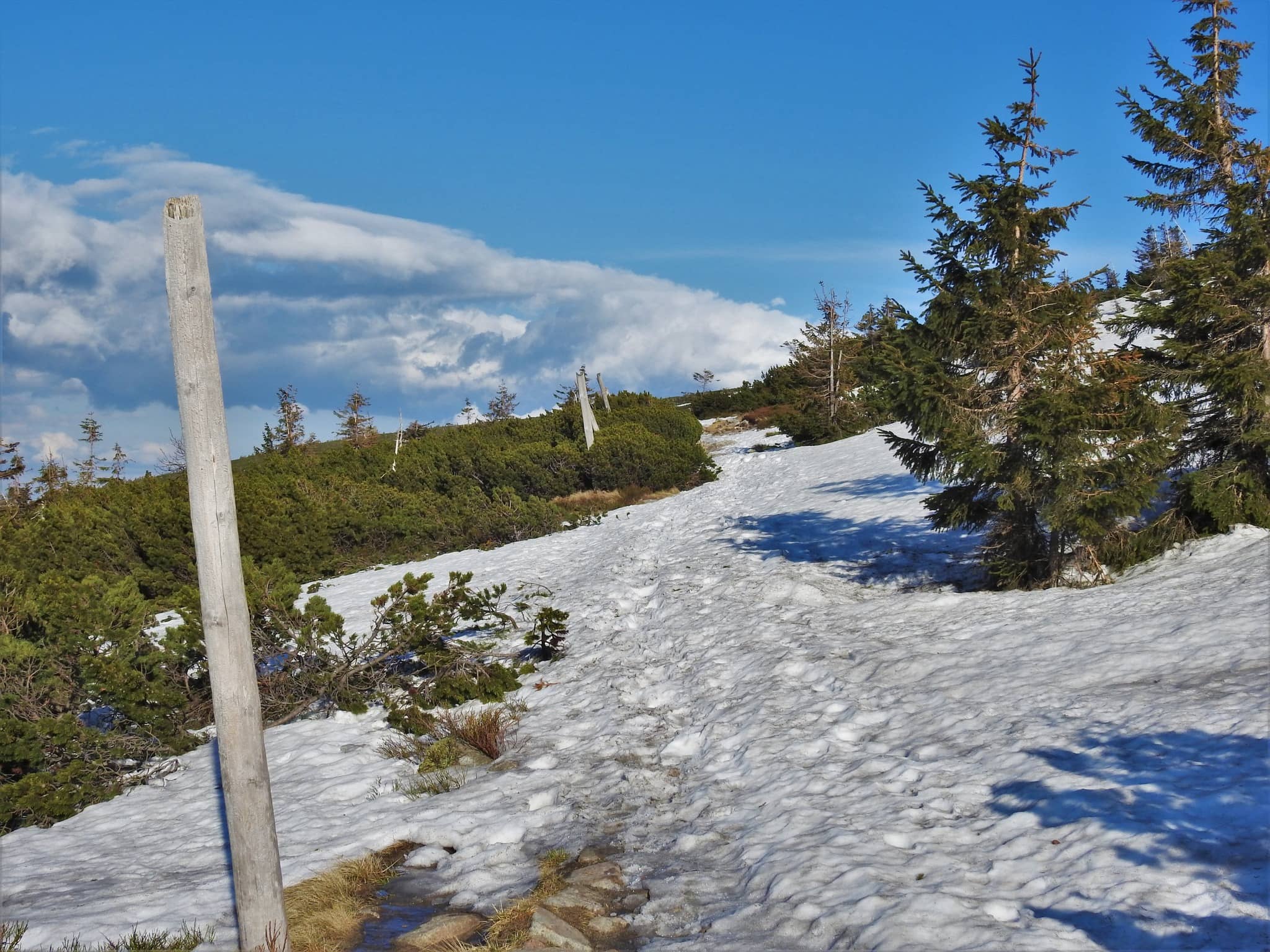 Prawie maj, a w Karkonoszach cały czas śnieg