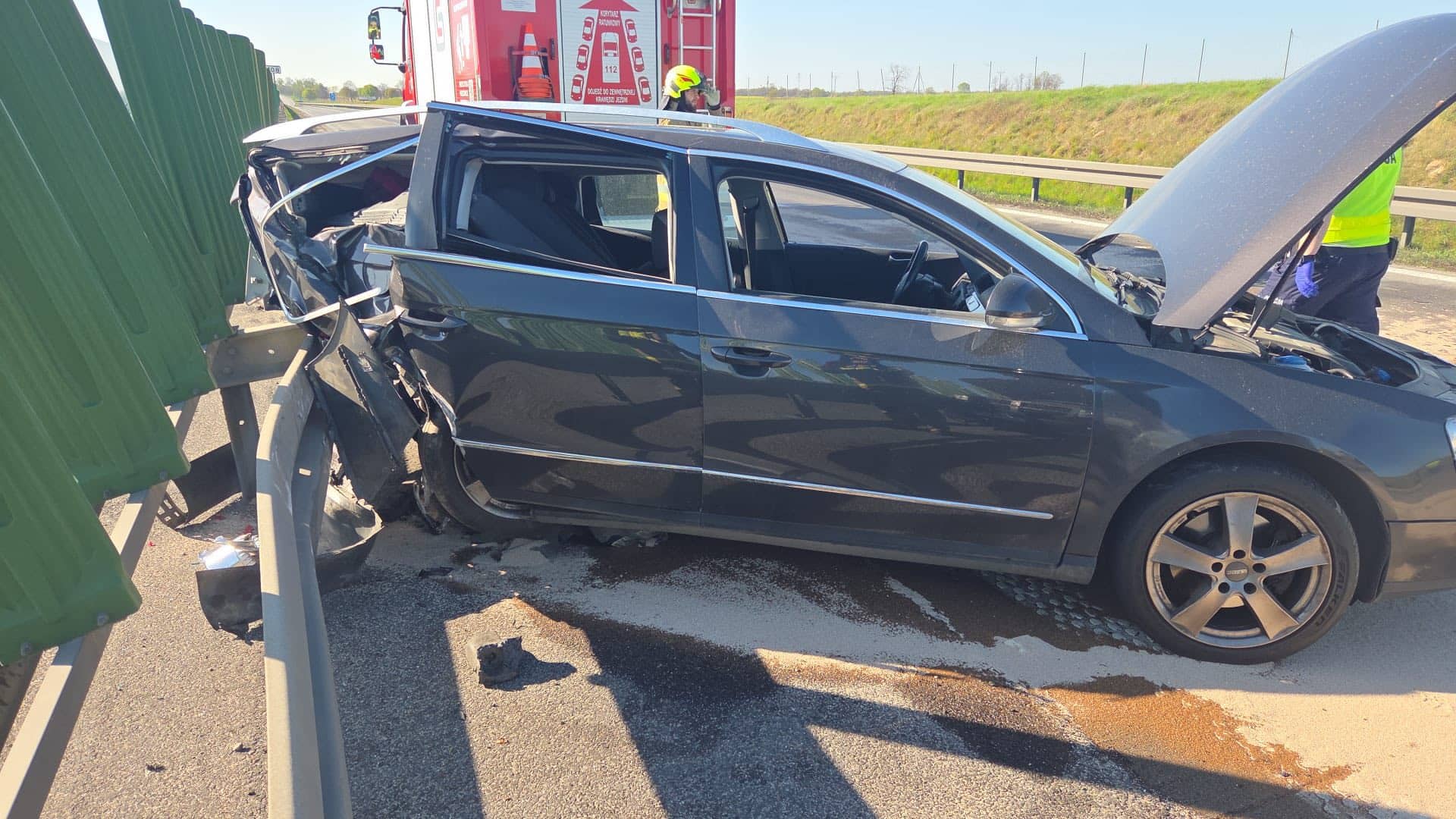Mały karmbol z udziałem czterech samochodów