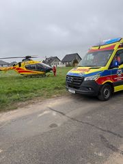 Poważny wypadek, mężczyzna spadł z rusztowania