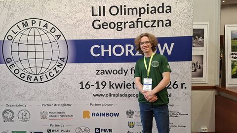 Z pasji do geografii – drugi tytuł laureata dla Maćka