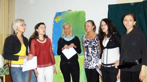 Przyjaciele namalowani wierszem