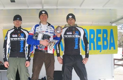 Zwycięzcy kategorii open od lewej Rafał Ignaczak, Dariusz Poroś, Piotr Formicki