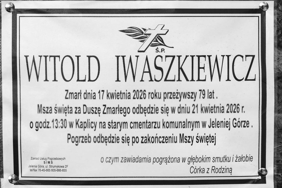 Zmarł Witold Iwaszkiewicz