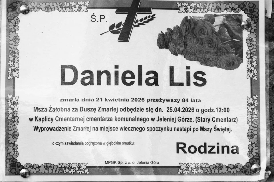 Zmarła Daniela Lis