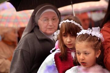 W deszczu manifestowali wiarę